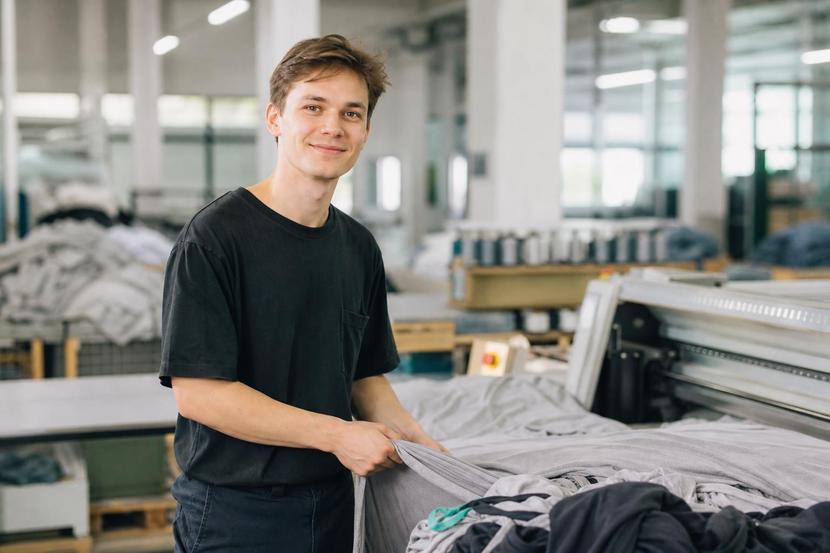 Helfer der Textilverarbeitung